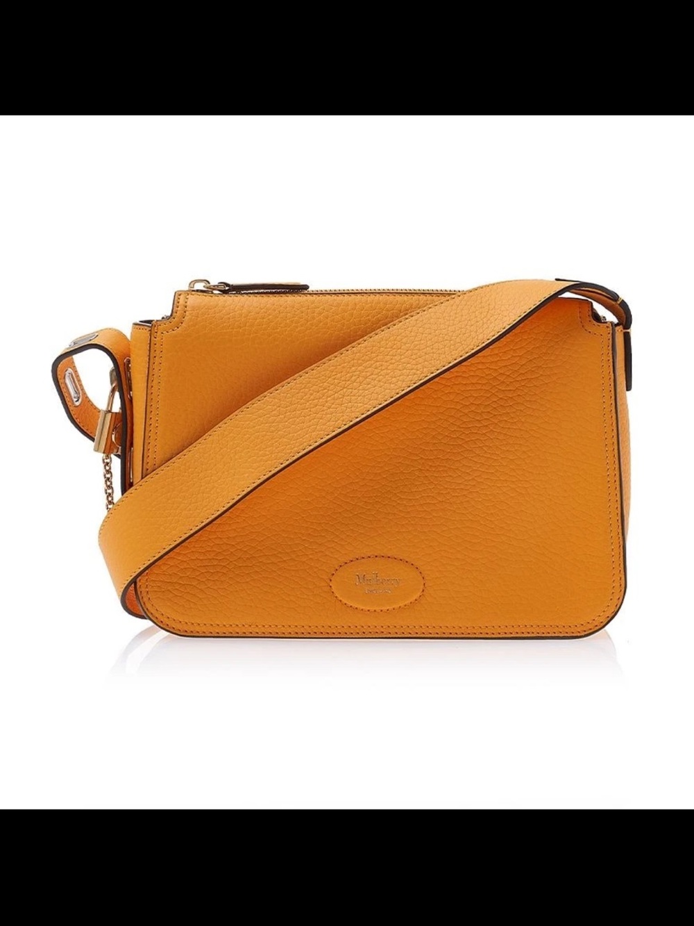 Mulberry Ochre Pebbled Leather Crossbody Bag